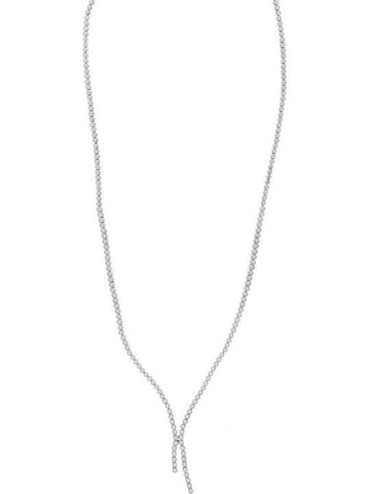 Vitopoulos Set with Necklace , Earrings & Ring from White Gold 14K with Stones