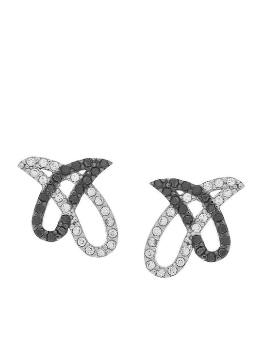 Vitopoulos Set with Necklace , Earrings & Ring from White Gold 14K with Stones