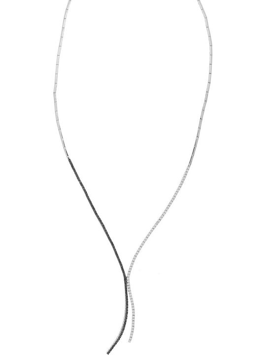 Vitopoulos Set with Necklace , Earrings & Ring from White Gold 14K with Stones