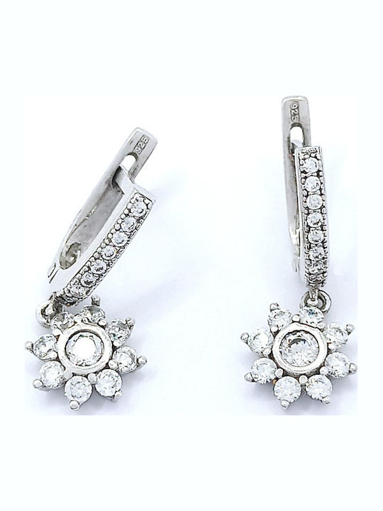 PS Silver Set cu Cercei & Pandantiv din Argint cu Pietre