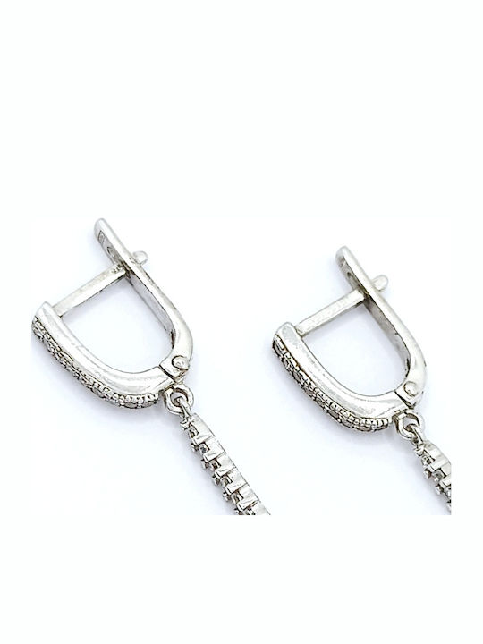 PS Silver Set cu Cercei & Pandantiv din Argint cu Pietre