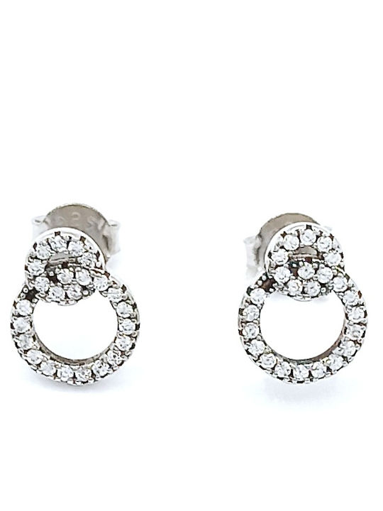 PS Silver Set with Necklace & Earrings from Silver with Stones