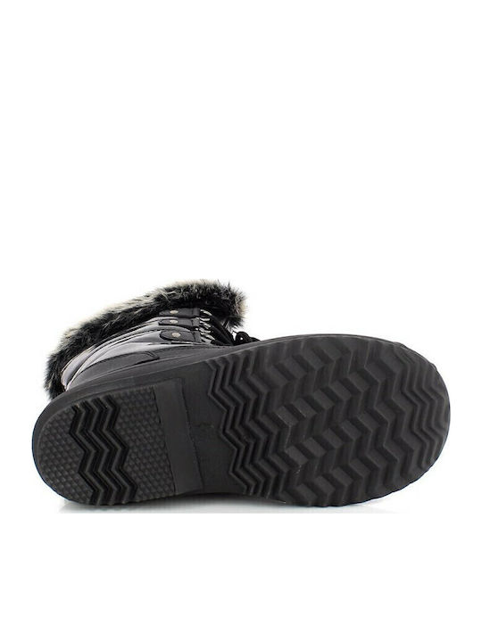 Damenstiefel mit Gummizug Schwarz ORLANE-BLACK
