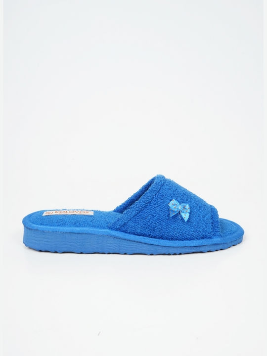 Piazza Shoes Terry Women's Slippers Blue