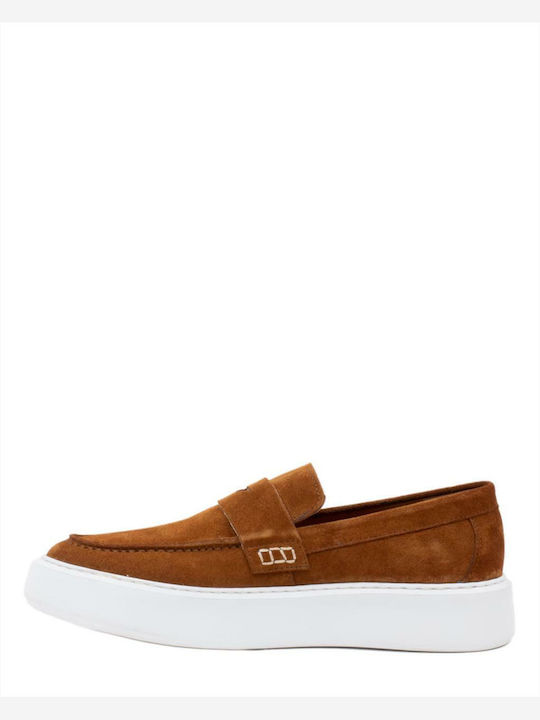 Vice Footwear Suede Ανδρικά Loafers σε Ταμπά Χρώμα