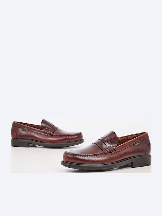 Seahorse Δερμάτινα Ανδρικά Loafers σε Καφέ Χρώμα