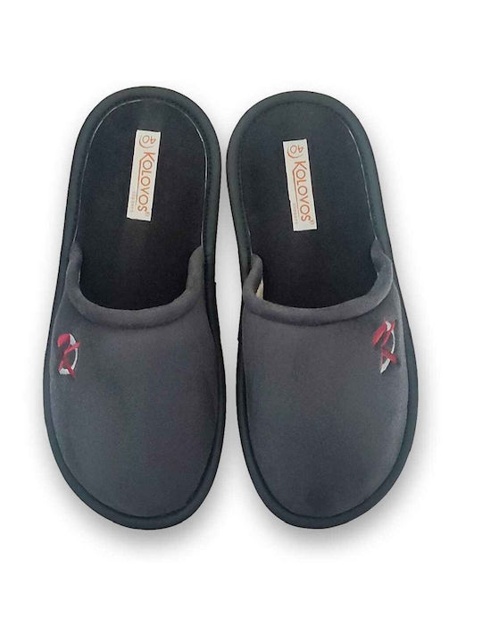 Kolovos Men's Slipper Gray