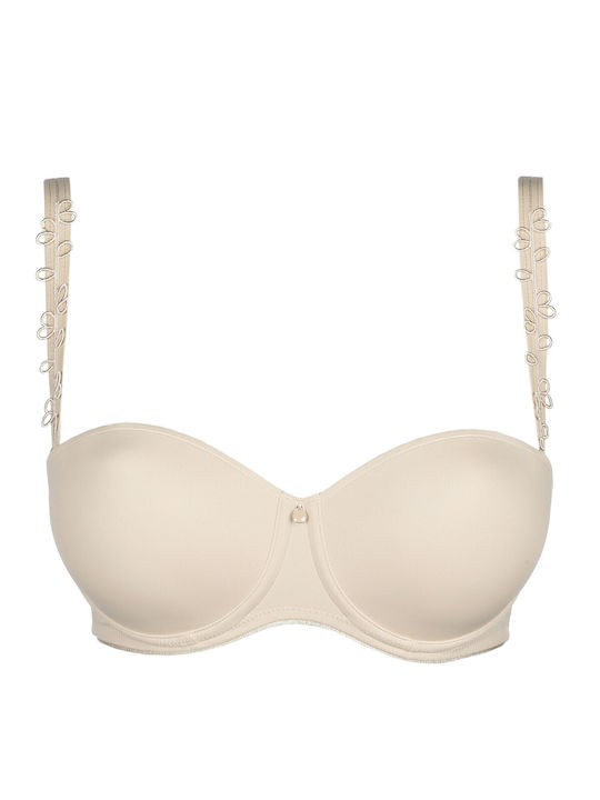 Primadonna Minimizer Minimizer Strapless Bra with Light Padding Beige