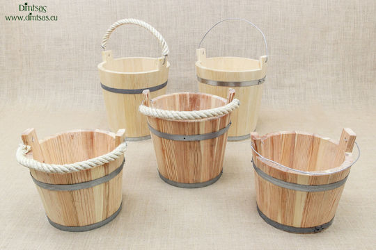 Decorative Bucket Garden Wooden DINS0023