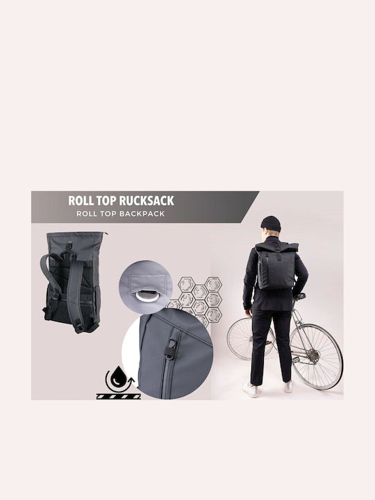 Troika Backpack Αδιάβροχο Μαύρο