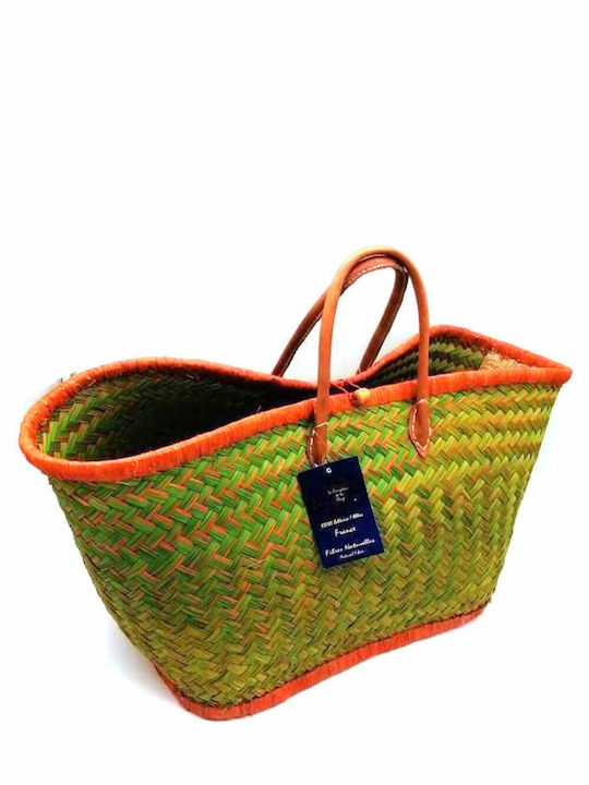 Straw Beach Bag Green