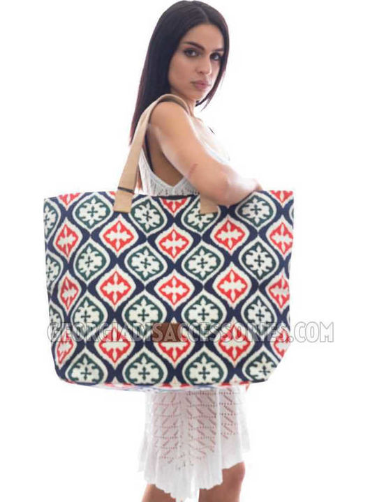 Achilleas Accessories Fabric Beach Bag Multicolour
