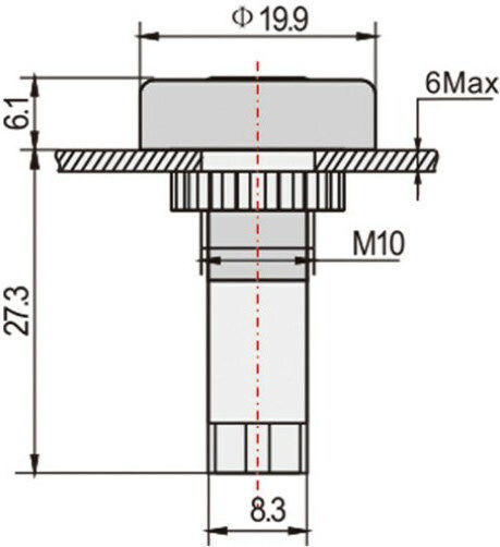 LED Ενδεικτική Λυχνία 220V Πορτοκαλί 1τμχ 30801-022