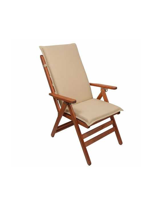 Be Comfy Waterproof Garden Chair Cushion with Backrest Orange 47x97cm