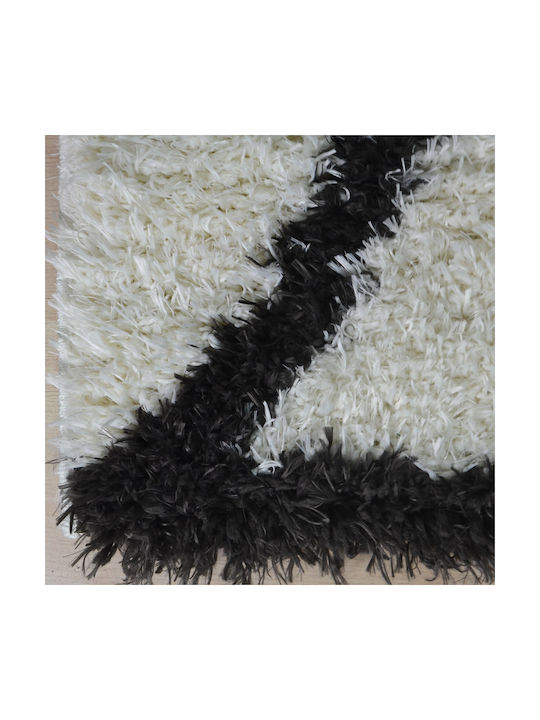 Saray Home Moroccan Covor Rectangular Shaggy Ecru