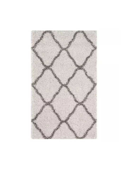 Teppich Rechteckig Zottelig Synthetisch,Polyester/Cotton/Leather Beige