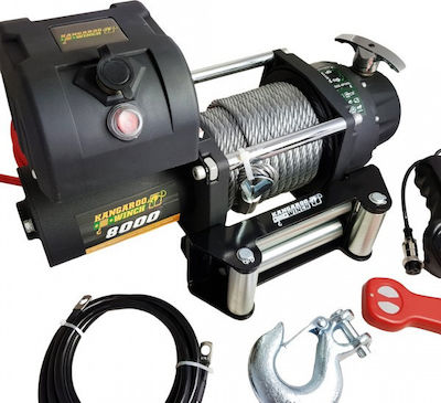 Electric 4x4 Car Winch 12V with Towing Capacity 3628kg