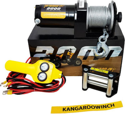 Electric 4x4 Car Winch 12V with Towing Capacity 906kg