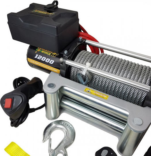 Elektrisch 4x4 Fahrzeugwinde 12V mit Zugkraft 5443kg