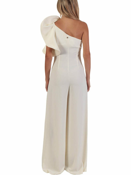 Damen Einteiler Anzug Beige