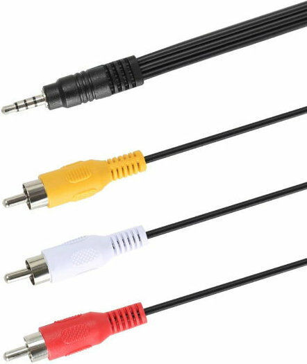 Cable 3.5mm male - Composite male 1m (3330)
