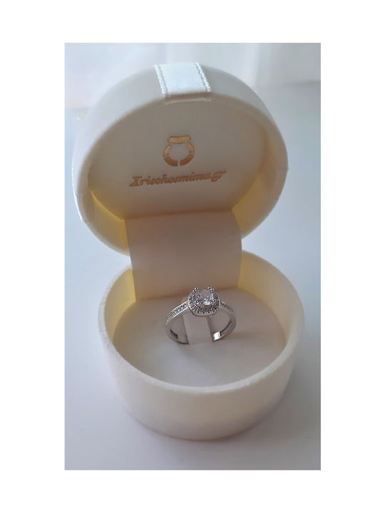 Single Stone from White Gold 14K