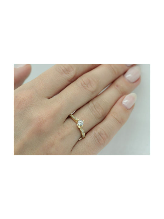 Single Stone from Gold 14K