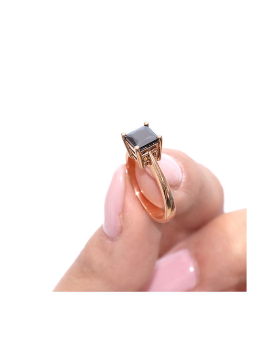 Single Stone from Rose Gold with Diamond