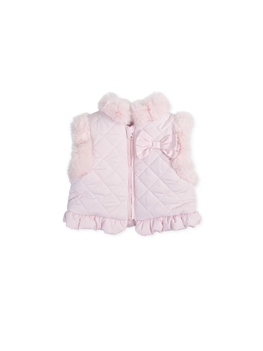 Tutto Piccolo Girls Casual Jacket Pink Sleeveless