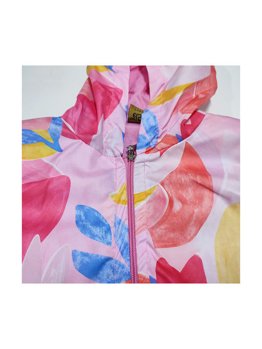 Else Windproof Girls Casual Jacket Multicolour with Ηood