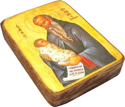 Christening Favor with Religious Icon made of Wood