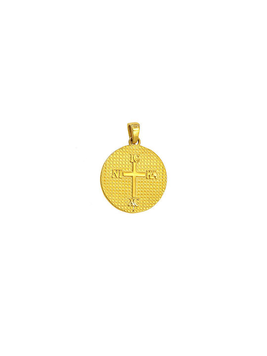 Pendant Kids Talisman Double Sided Constantine from Gold 14K AFP-20538