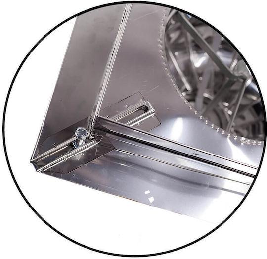 Spiroduct Καπέλο Καπνοδόχου Μεταλλικό 40mm Ασημί