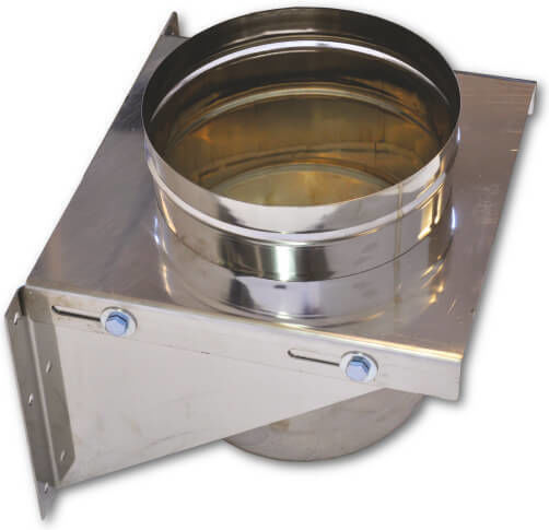 Spiroduct Стойка Chimney Pipe Inox 230мм Сребрист