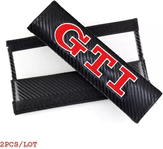 Set of 2pcs Car Seat Belt Pads Black