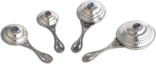 SilverBrand.gr Babyrassel aus Silber für Mädchen