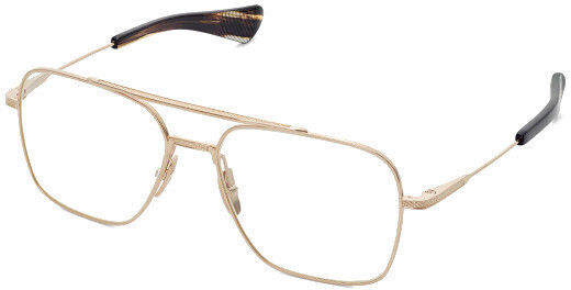 Dita Flightseven Metal Prescription Eyeglass Frame Titanium Gold DTX111-02-57