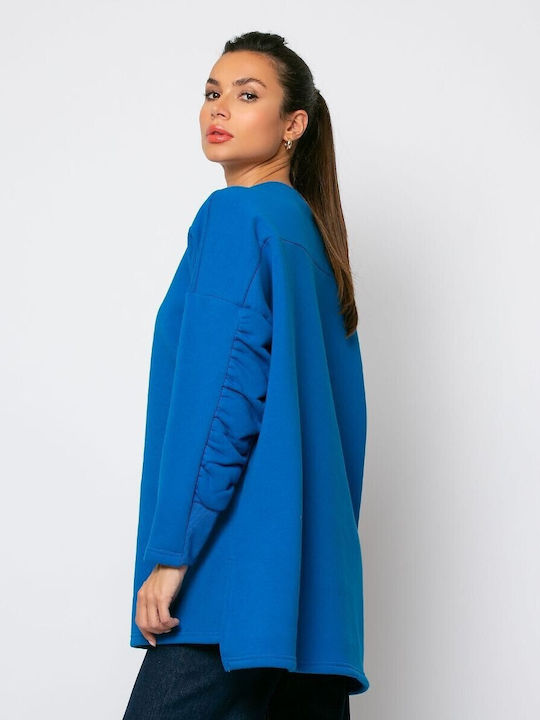 Noobass Women's Long Sweatshirt Blue