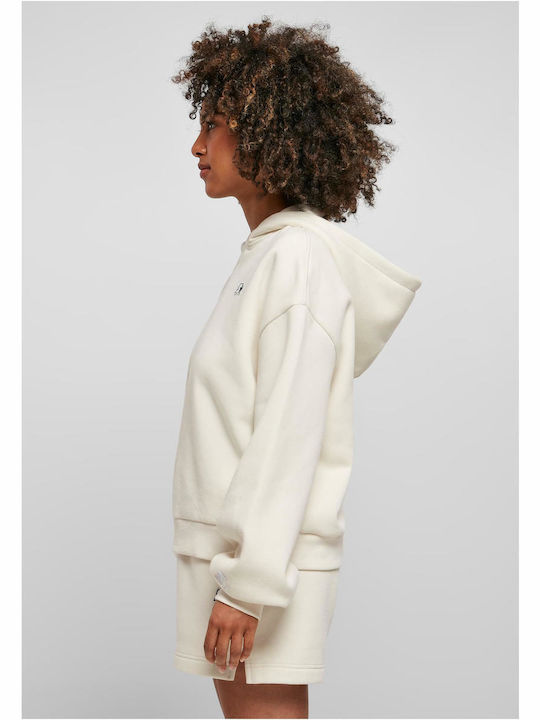Essential Lang Damen Sweatshirt Kapuzen Weiß