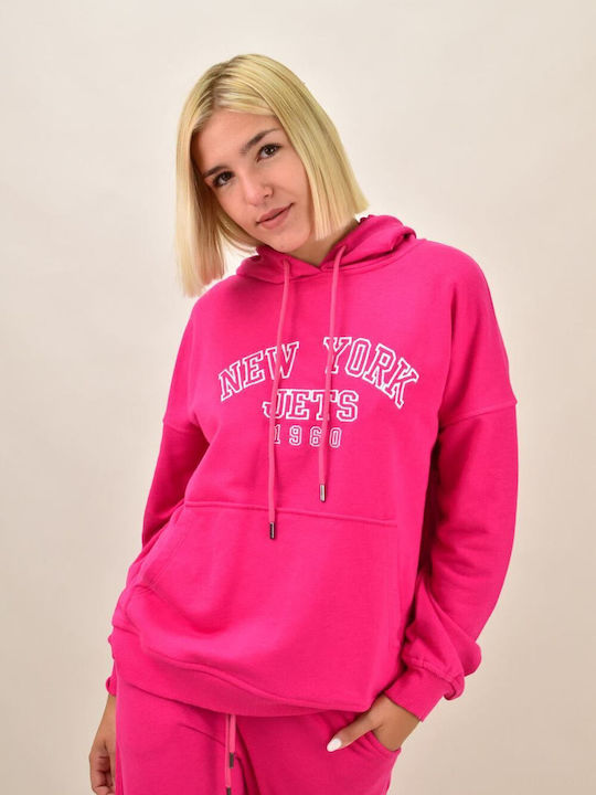 Potre Women's Hooded Sweatshirt Fuchsia