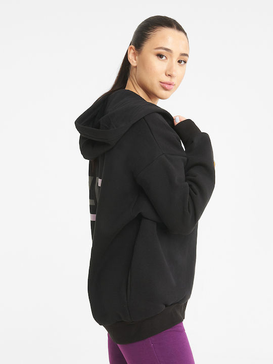 Zero Level Women's Hooded Cardigan Black