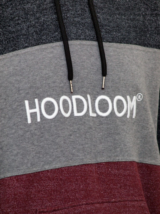 HoodLoom Herren Sweatshirt mit Kapuze und Taschen Gray