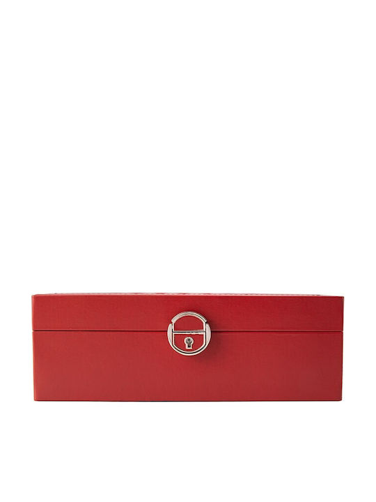 Jewellery Box Red 25x25x8.5cm Jewellery Box Red 25x25x8.5cm