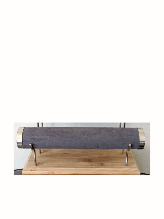 Tatu Moyo Velvet Jewelry Stand Gray 30x15x24cm