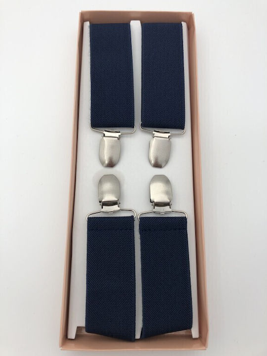 Hosenträger Monochrom Marineblau