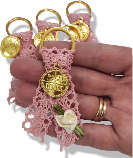 The Art of Beading Μαρτυρικό Βάπτισης Μπρελόκ Rosa 50Stück