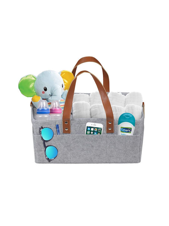 Babykids Coș de Depozitare pentru Pepinieră Gri 1buc