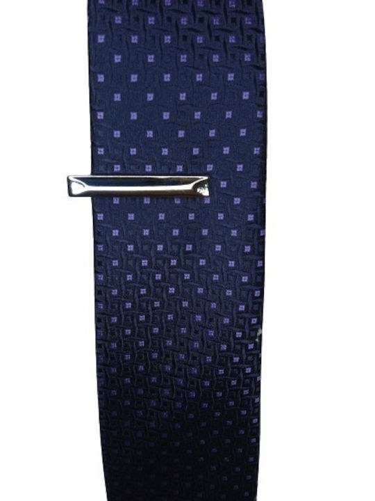Pearl's Garden Brass Tie Clip Silver