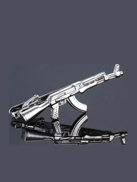 Steel Tie Clip Silver 6x1.5cm