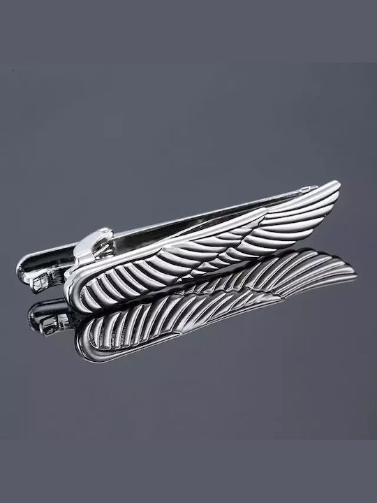 Steel Tie Clip Silver 4.5x0.5cm